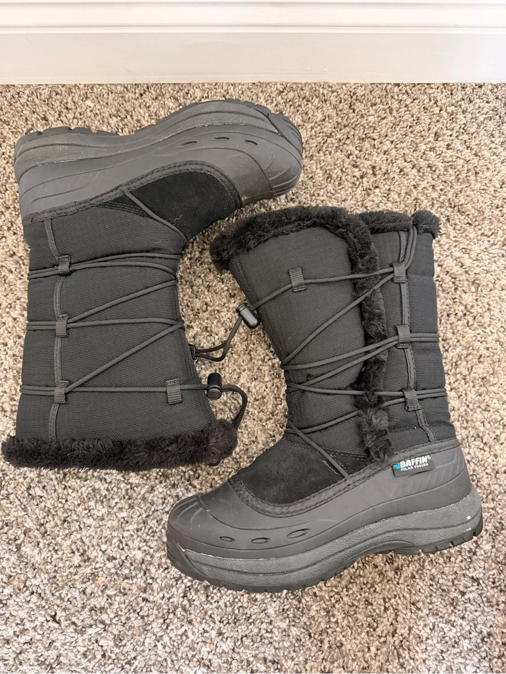 BAFFIN POLAR PROVEN ELLA WOMENS SNOW BOOTS  SIZE 7 WITH LINERS Ski Winter